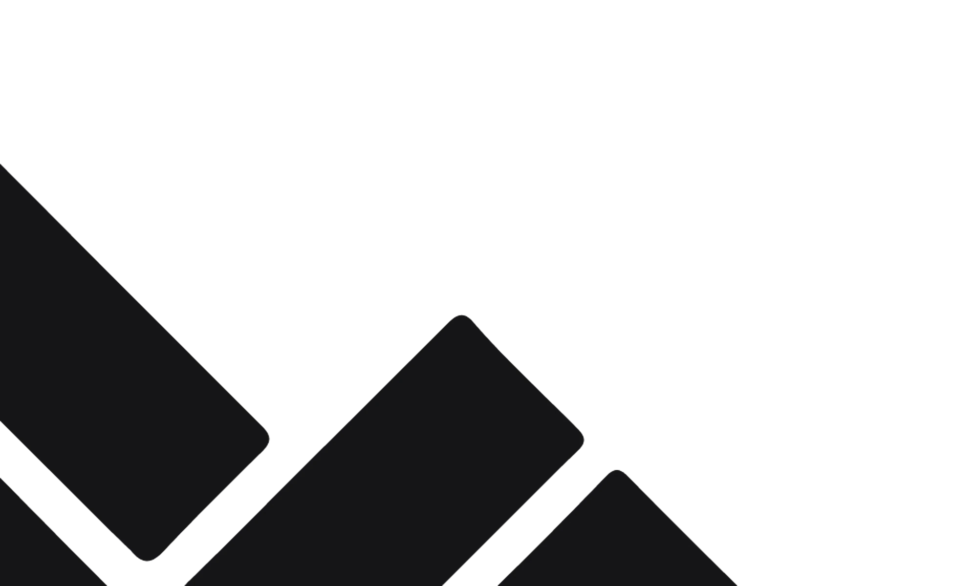 Abstrakcyjne czarne kształty geometryczne na jednolitym tle