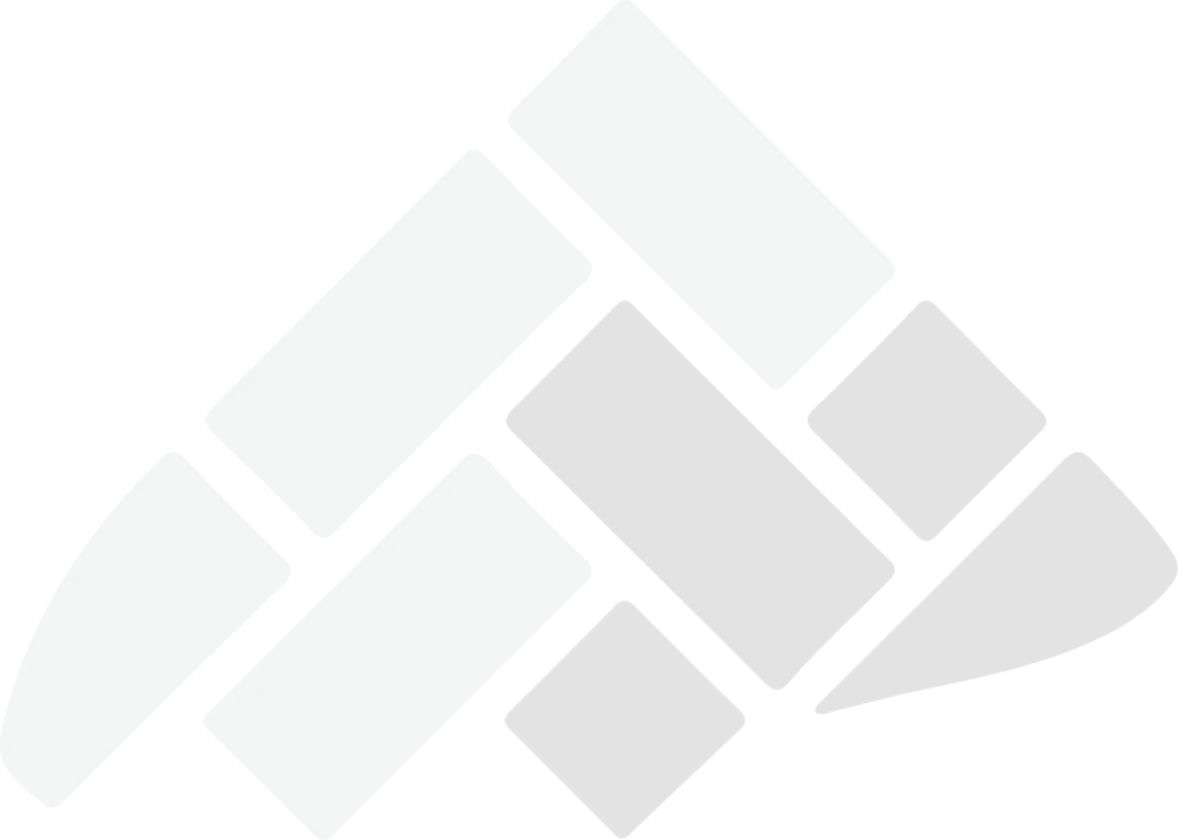 Cztery szare nieregularne prostokąty na czarnym tle