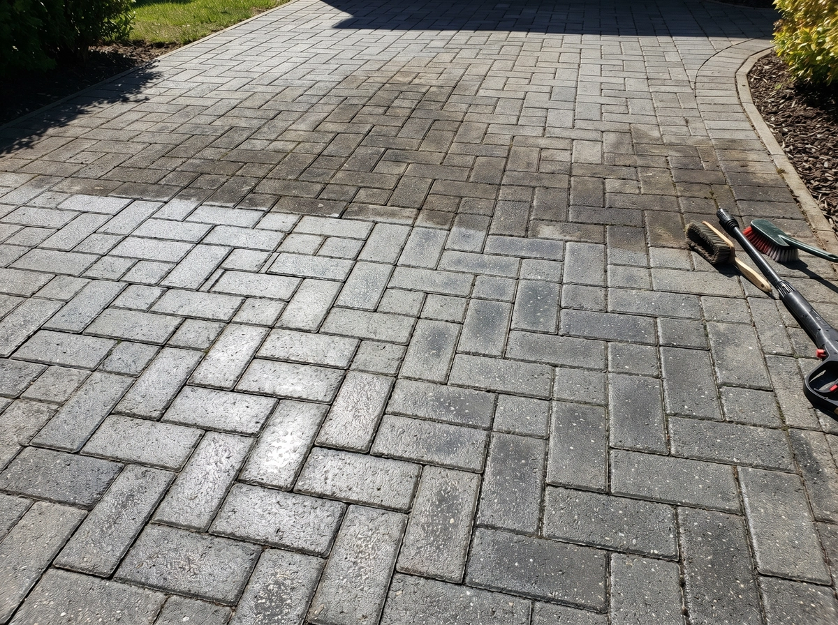 Czyszczenie kostki brukowej: klucz do trwałości