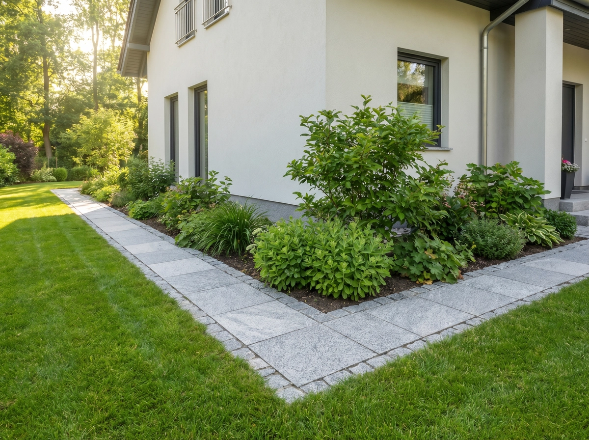 Opaska wokół domu z kostki – estetyka i funkcjonalność