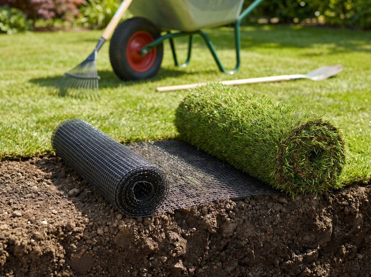 Siatka na krety pod trawnik - skuteczna ochrona